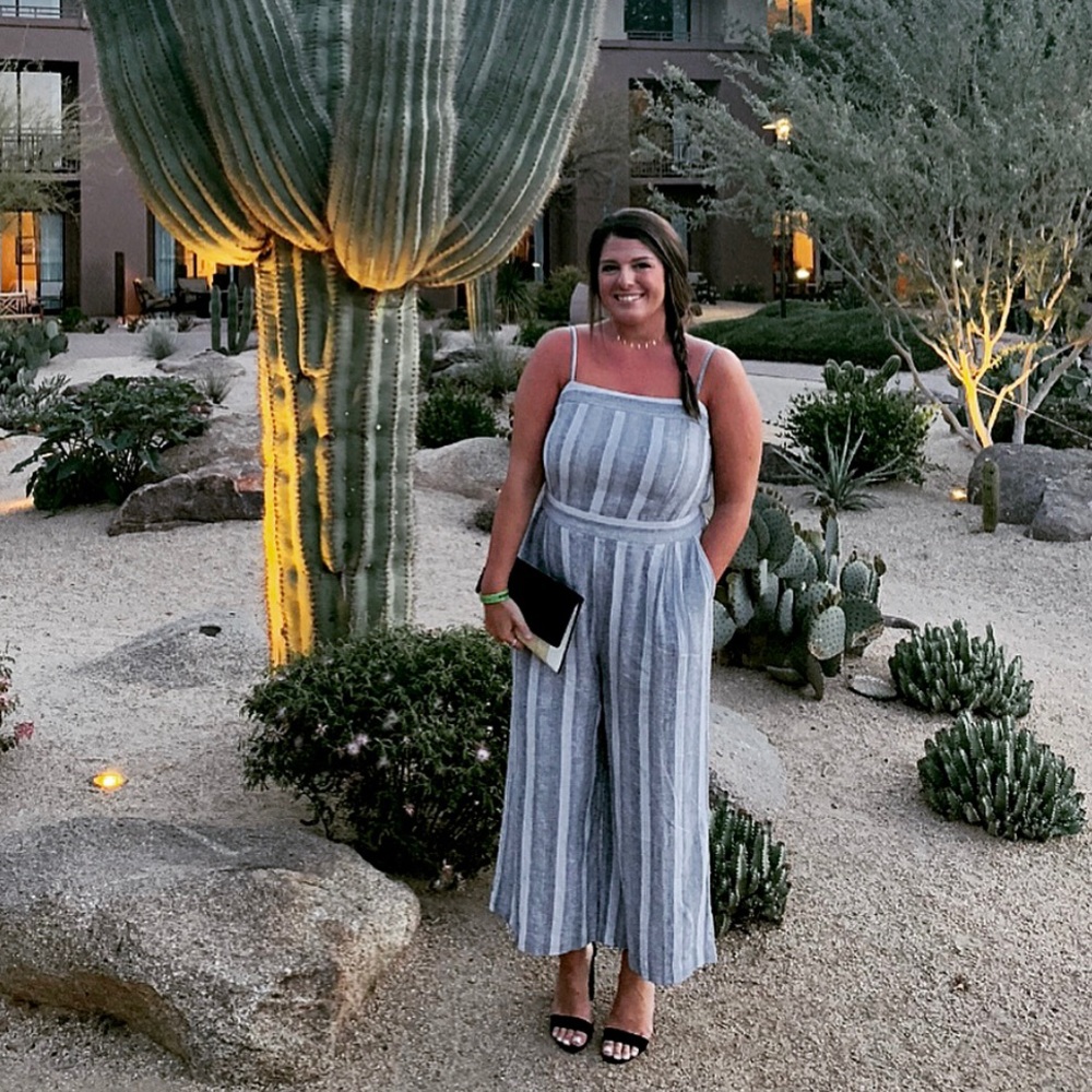 Blue and white Jumpsuit